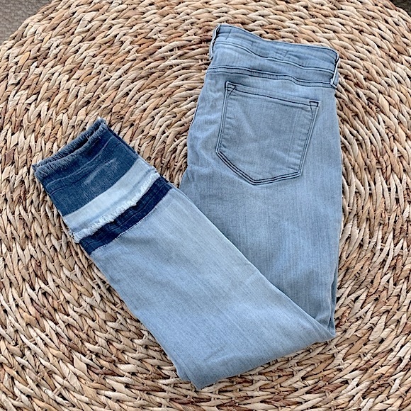 NYDJ Tiered Hem Ami Skinny Ankle Jean - Picture 3 of 13